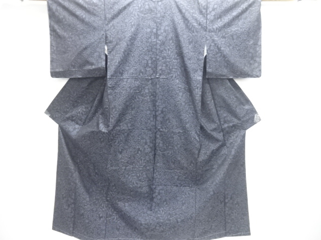 JAPANESE KIMONO / UNUSED DORO OSHIMA TSUMUGI / WOVEN PLANT